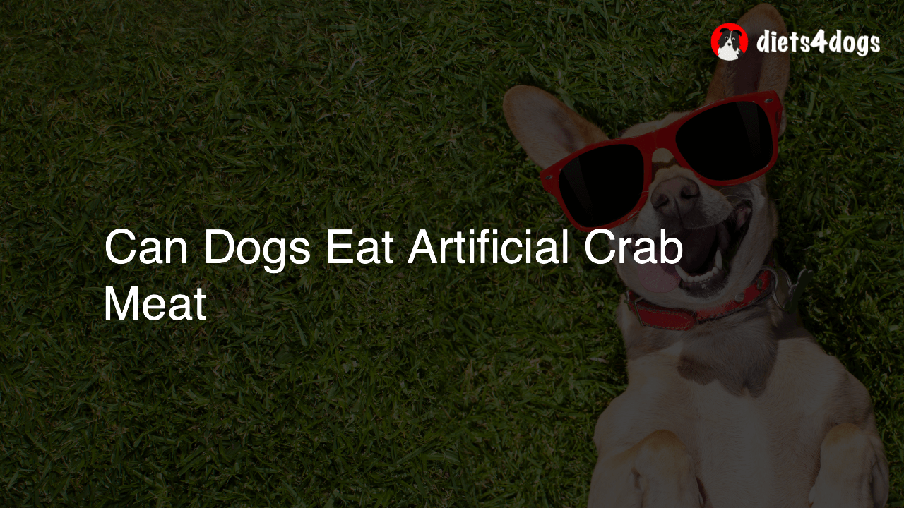 Can Dogs Eat Artificial Crab Meat