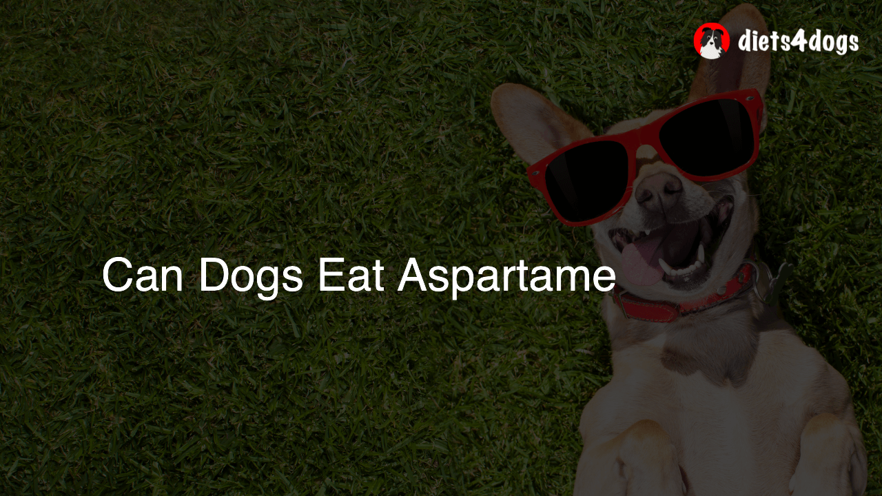 Can Dogs Eat Aspartame