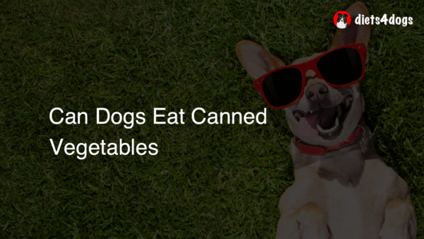 Can Dogs Eat Canned Vegetables
