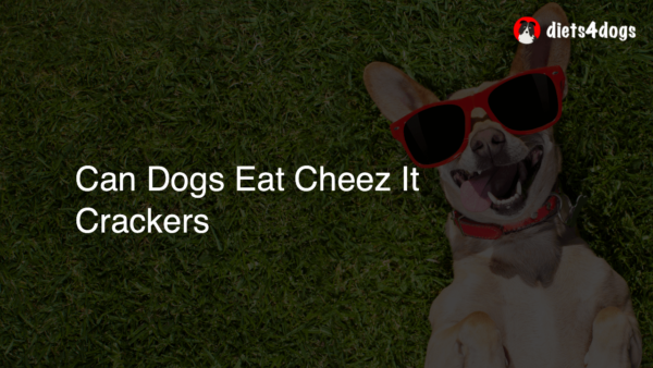Can Dogs Eat Cheez It Crackers