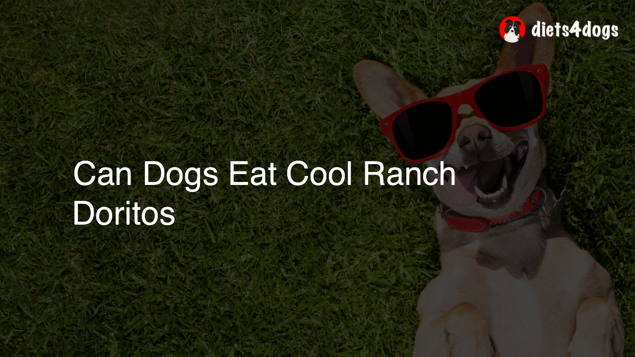 Can Dogs Eat Cool Ranch Doritos