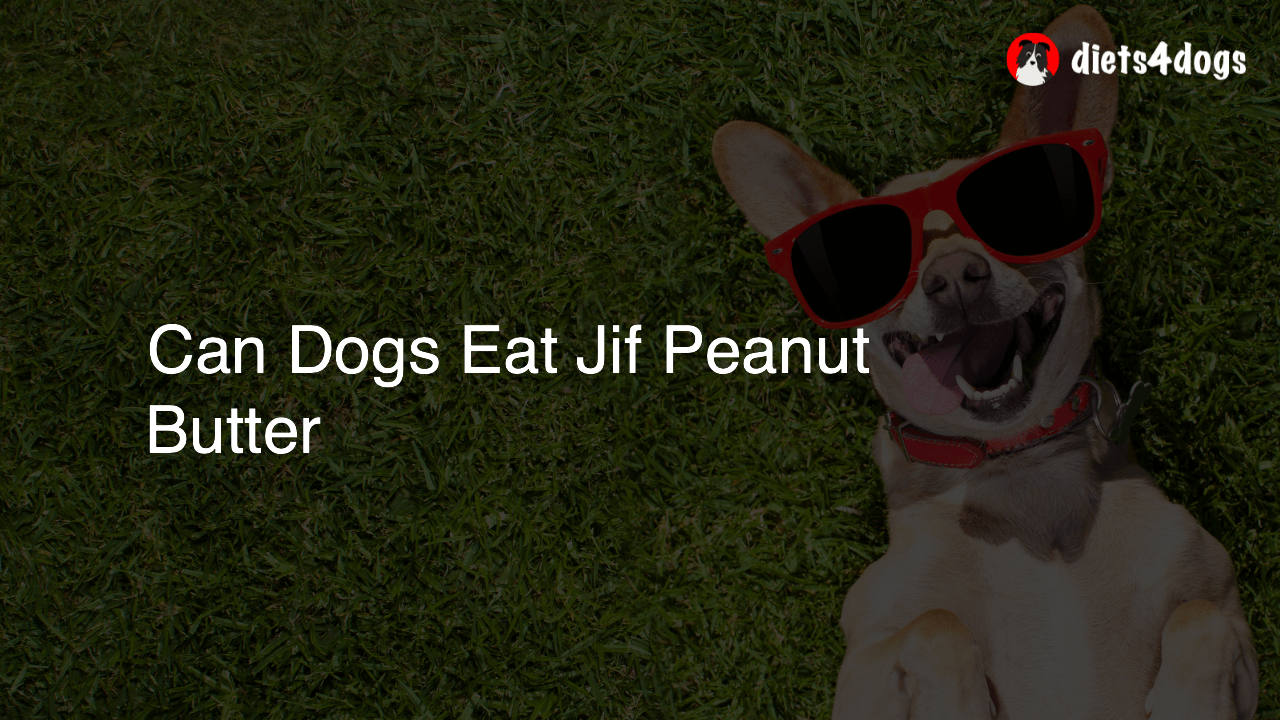 Can Dogs Eat Jif Peanut Butter