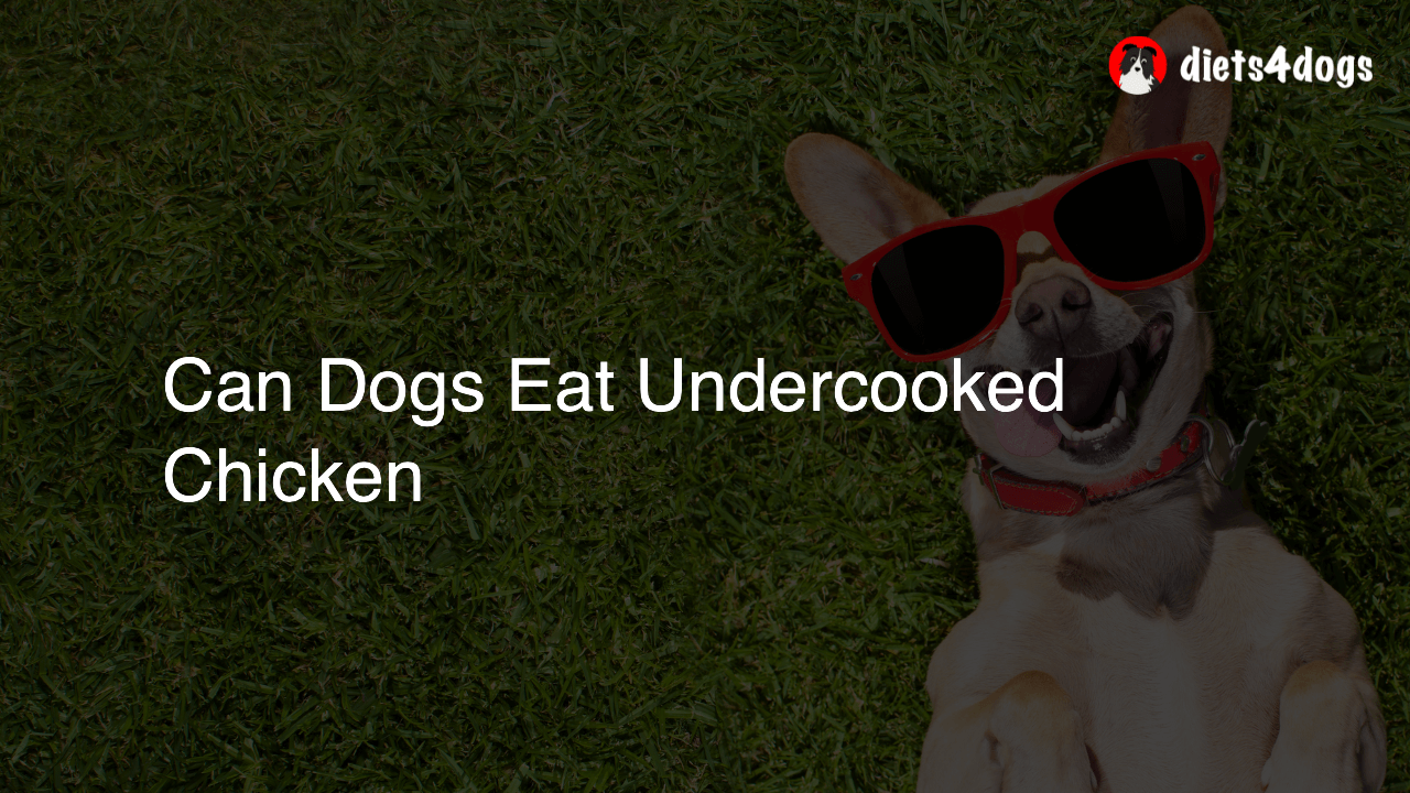 Can Dogs Eat Undercooked Chicken